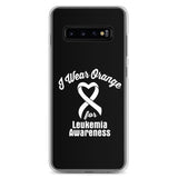 Leukemia Awareness I Wear Orange Samsung Phone Case