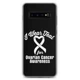 Ovarian Cancer Awareness I Wear Teal Samsung Phone Case - The Awareness Store