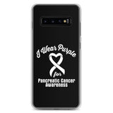 Pancreatic Cancer Awareness I Wear Purple Samsung Phone Case - The Awareness Store