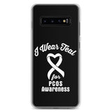 PCOS Awareness I Wear Teal Samsung Phone Case - The Awareness Store