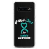 Anxiety Awareness I Wear Teal Samsung Phone Case
