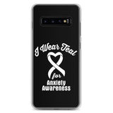 Anxiety Awareness I Wear Teal Samsung Phone Case