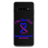 Rheumatoid Arthritis Awareness I Wear Blue & Purple Samsung Phone Case - The Awareness Store