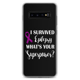 Epilepsy Awareness I Survived, What's Your Superpower? Samsung Phone Case - The Awareness Store