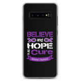 Alzheimer's Awareness Believe & Hope for a Cure Samsung Phone Case - The Awareness Store