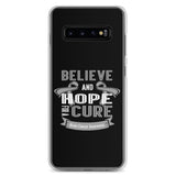 Brain Cancer Awareness Believe & Hope for a Cure Samsung Phone Case