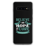 Ovarian Cancer Awareness Believe & Hope for a Cure Samsung Phone Case - The Awareness Store