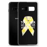 Childhood Cancer Awareness Together We Are at Our Strongest Samsung Phone Case - The Awareness Store