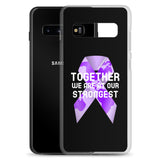 Fibromyalgia Awareness Together We Are at Our Strongest Samsung Phone Case - The Awareness Store
