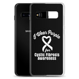 Cystic Fibrosis Awareness I Wear Purple Samsung Phone Case - The Awareness Store