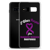 Domestic Violence Awareness I Wear Purple Samsung Phone Case