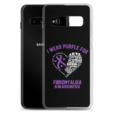 Fibromyalgia Awareness I Wear Purple Samsung Phone Case