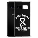 Multiple Myeloma Awareness I Wear Burgundy Samsung Phone Case - The Awareness Store