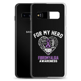 Fibromyalgia Awareness For My Hero Samsung Phone Case - The Awareness Store