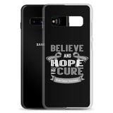 Brain Cancer Awareness Believe & Hope for a Cure Samsung Phone Case