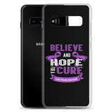 Cystic Fibrosis Awareness Believe & Hope for a Cure Samsung Phone Case - The Awareness Store