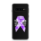 Cystic Fibrosis Awareness Together We Are at Our Strongest Samsung Phone Case - The Awareness Store