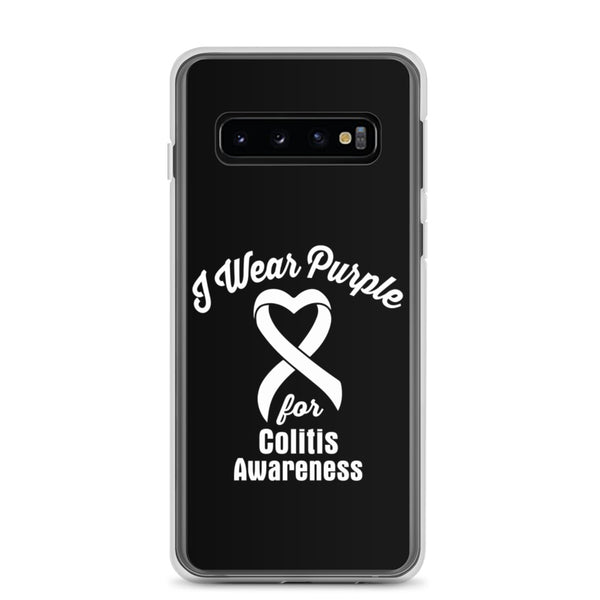 Crohn's Awareness I Wear Purple Samsung Phone Case - The Awareness Store