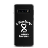 Leukemia Awareness I Wear Orange Samsung Phone Case