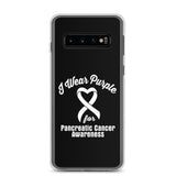 Pancreatic Cancer Awareness I Wear Purple Samsung Phone Case - The Awareness Store