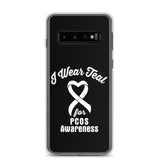 PCOS Awareness I Wear Teal Samsung Phone Case - The Awareness Store