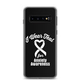 Anxiety Awareness I Wear Teal Samsung Phone Case