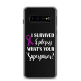 Epilepsy Awareness I Survived, What's Your Superpower? Samsung Phone Case - The Awareness Store