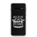 Brain Cancer Awareness Believe & Hope for a Cure Samsung Phone Case