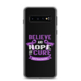 Cystic Fibrosis Awareness Believe & Hope for a Cure Samsung Phone Case - The Awareness Store