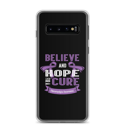 Fibromyalgia Awareness Believe & Hope for a Cure Samsung Phone Case - The Awareness Store