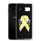Childhood Cancer Awareness Together We Are at Our Strongest Samsung Phone Case - The Awareness Store