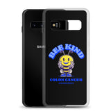 Colon Cancer Awareness Bee Kind Samsung Phone Case - The Awareness Store