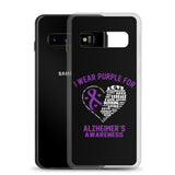 Alzheimer's Awareness I Wear Purple Samsung Phone Case