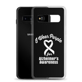 Alzheimer's Awareness I Wear Purple Samsung Phone Case