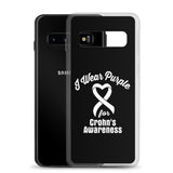 Crohn's Awareness I Wear Purple Samsung Phone Case