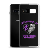 Cystic Fibrosis Awareness I Wear Purple Samsung Phone Case - The Awareness Store