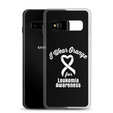 Leukemia Awareness I Wear Orange Samsung Phone Case