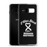 Melanoma Awareness I Wear Black Samsung Phone Case - The Awareness Store