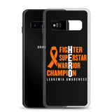 Leukemia Awareness Fighter, Superstar, Warrior, Champion, Hero Samsung Phone Case