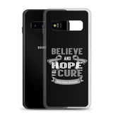 Brain Cancer Awareness Believe & Hope for a Cure Samsung Phone Case