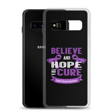 Cystic Fibrosis Awareness Believe & Hope for a Cure Samsung Phone Case - The Awareness Store