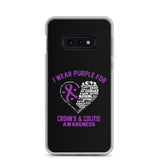 Crohn's Awareness I Wear Purple Samsung Phone Case