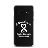Cystic Fibrosis Awareness I Wear Purple Samsung Phone Case - The Awareness Store