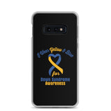 Down Syndrome Awareness I Wear Yellow & Blue Samsung Phone Case - The Awareness Store