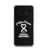 Epilepsy Awareness I Wear Purple Samsung Phone Case - The Awareness Store