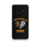 Leukemia Awareness I Wear Orange Samsung Phone Case