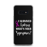 Epilepsy Awareness I Survived, What's Your Superpower? Samsung Phone Case - The Awareness Store