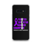 Pancreatic Cancer Awareness Fighter, Superstar, Warrior, Champion, Hero Samsung Phone Case