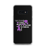 Cystic Fibrosis Awareness Faith, Hope, Courage Samsung Phone Case