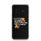 Leukemia Awareness Faith, Hope, Courage Samsung Phone Case